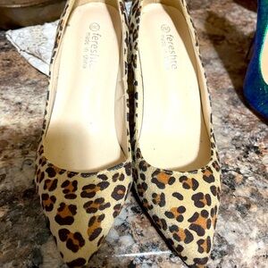 Leopard Print Women’s Heels Size 8.5